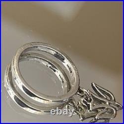James Avery Dove Charm Sterling Silver Ring Size 3.5