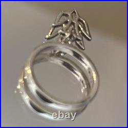 James Avery Dove Charm Sterling Silver Ring Size 3.5