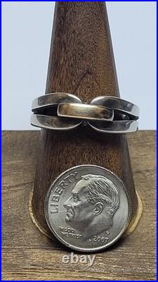 James Avery Enduring Bond 14k &. 925 Sterling Silver Ring Size 9