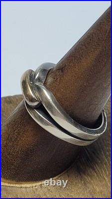 James Avery Enduring Bond 14k &. 925 Sterling Silver Ring Size 9