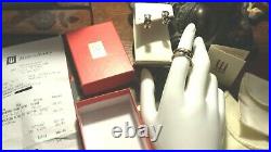 James Avery Enduring Bond Jewelry Set Sz. 6 Ring & Pierced Earrings Gold/Silver