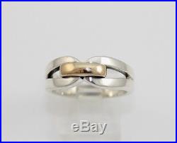 James Avery Enduring Bond Sterling Silver 14K Yellow Gold Ring