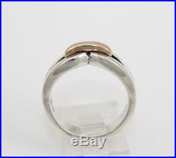 James Avery Enduring Bond Sterling Silver 14K Yellow Gold Ring