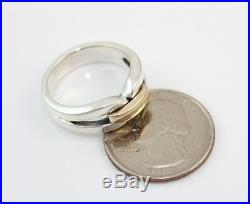 James Avery Enduring Bond Sterling Silver 14K Yellow Gold Ring