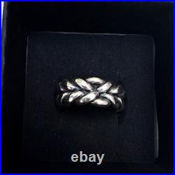 James Avery Engraved With Love Knot Band Ring Sterling Silver Size 8 Signed