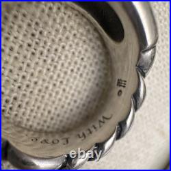 James Avery Engraved With Love Knot Band Ring Sterling Silver Size 8 Signed