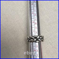James Avery Engraved With Love Knot Band Ring Sterling Silver Size 8 Signed