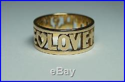 James Avery Faith, Hope, and Love Ring Yellow Gold Size 11.5