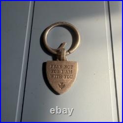 James Avery Fear Not Keychain Sterling Silver 2.5 Retired Size Religious