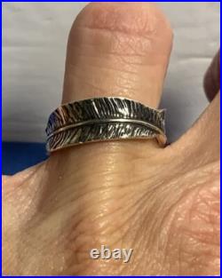 James Avery Feather Ring Sz 8.5 Retired