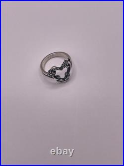 James Avery Flower Vine Heart Ring Size 5.5