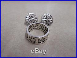 James Avery Four 4 seasons Ring Sterling Silver 925 Size 6 with Earring Set