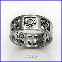 James Avery Four Seasons Band Ring Sterling Silver Rare LARGE SIZE 9 Retired James Avery Four Seasons Band Ring Sterling Silver Rare LARGE SIZE 9 Retired