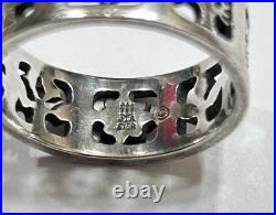 James Avery Four Seasons Band Ring Sterling Silver Rare LARGE SIZE 9 Retired