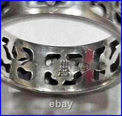 James Avery Four Seasons Band Ring Sterling Silver Rare LARGE SIZE 9 Retired
