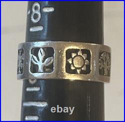 James Avery Four Seasons Ring Band Sterling Silver Size 9