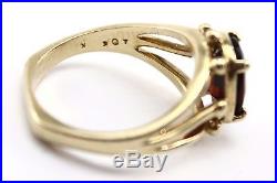 James Avery Garnet Ring 14k Yellow Gold Rare Retired 4.4 Grams Size 5.75