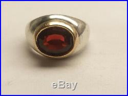 James Avery Garnet Ring. 925/14k Size 7, Retired! (20004483)