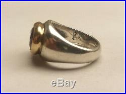 James Avery Garnet Ring. 925/14k Size 7, Retired! (20004483)