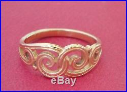 James Avery Gentle Wave Ring 14K Yellow Gold Size 10 Retired