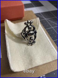 James Avery Glorietta Sterling Silver 925 Rare Retired HTF Ring Sz 7.5 W Box