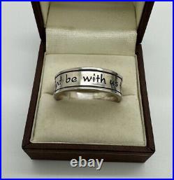 James Avery God be with us Together and Apart Retired Band 925 Ring Size 13.25