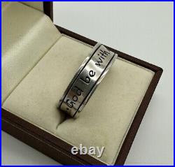 James Avery God be with us Together and Apart Retired Band 925 Ring Size 13.25
