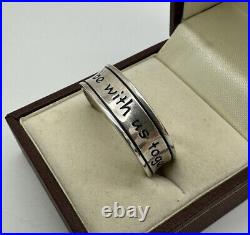 James Avery God be with us Together and Apart Retired Band 925 Ring Size 13.25