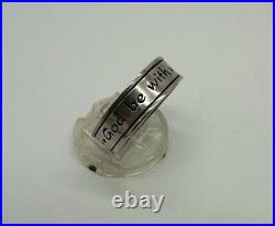 James Avery God be with us Together and Apart Retired Band 925 Ring Size 13.25