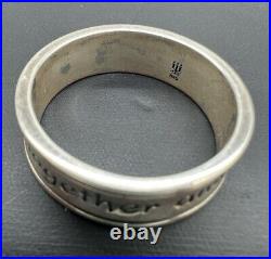 James Avery God be with us Together and Apart Retired Band 925 Ring Size 13.25
