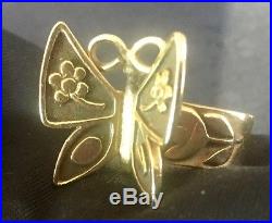 James Avery Gold Butterfly (Mariposa) Women's Ring (retired) size 7