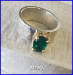 James Avery Green Stone Julietta Ring SYN Size 6.5 Fits 6 with JA Box/Pouch