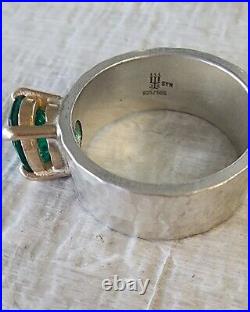 James Avery Green Stone Julietta Ring SYN Size 6.5 Fits 6 with JA Box/Pouch