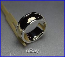 James Avery Hammered 14K Gold & Sterling Silver Wedding Band Ring Sz 10, 19.4 gm