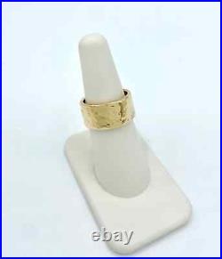 James Avery Hammered 9.5mm 14kt Yellow Gold Ring Size 6.50 James Avery Hammered 9.5mm 14kt Yellow Gold Ring Size 6.50