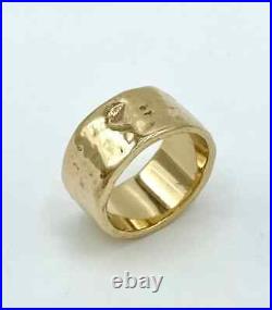 James Avery Hammered 9.5mm 14kt Yellow Gold Ring Size 6.50 James Avery Hammered 9.5mm 14kt Yellow Gold Ring Size 6.50