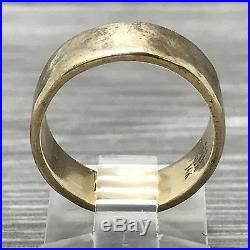 James Avery Hammered Amore Band Ring WB-83-14 Sz 6 14K Gold. 585
