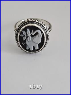 James Avery Hard to Find Elephant Ring Size 8