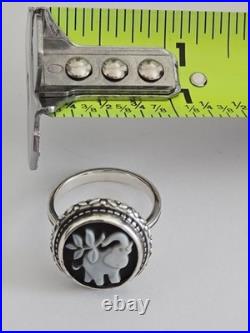 James Avery Hard to Find Elephant Ring Size 8