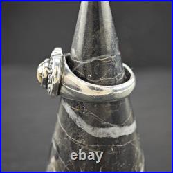 James Avery Heart 14K Gold Accent Sterling Silver Ring Sz 8 1/2