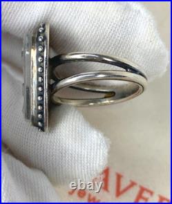James Avery Heart And Tulips White Double Women's Ring Size 7