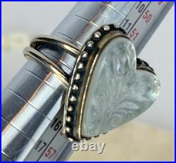 James Avery Heart And Tulips White Double Women's Ring Size 7