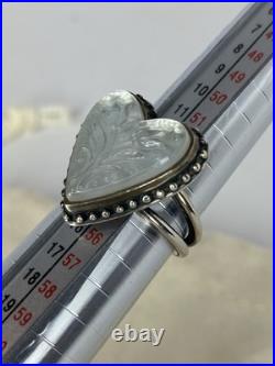 James Avery Heart And Tulips White Double Women's Ring Size 7