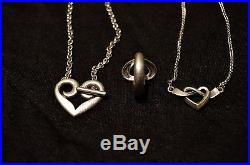 James Avery Heart necklace and ring set