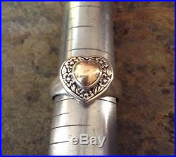 James Avery Heart of Gold Ring 14K Gold & Sterling Silver 8.75 Valentine Special