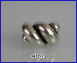 James Avery Heavy Sterling Silver Modernist Sisterhood Ring Size 6.5 14.9g