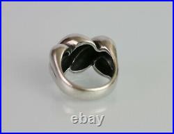 James Avery Heavy Sterling Silver Modernist Sisterhood Ring Size 6.5 14.9g