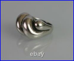 James Avery Heavy Sterling Silver Modernist Sisterhood Ring Size 6.5 14.9g