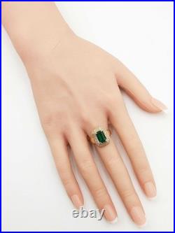 James Avery Heirloom Emerald & Diamond Ring 18k Gold 9.5g Size 6.25 Fw0726czxdu