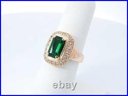 James Avery Heirloom Emerald & Diamond Ring 18k Gold 9.5g Size 6.25 Fw0726czxdu